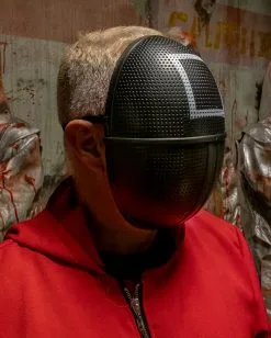 Squid Maske Viereck Deluxe -Karneval Universe Verkäufe squid maske kreis deluxe squid mask circle deluxe squid mascara circulo deluxe 51966 05