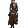 Premium Steampunk Damen Kostüm -Karneval Universe Verkäufe steampunk damen kostuem premium viktorianisches kostuemkleid neofuturistin verkleidung 36477