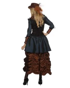 Premium Steampunk Damen Kostüm -Karneval Universe Verkäufe steampunk damen kostuem premium viktorianisches kostuemkleid neofuturistin verkleidung 36477 3