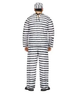 Sträfling Kostüm Jailbird XL -Karneval Universe Verkäufe straeflingskostuem haeftlingskostuem gefangenen kostuem jailbird costuem halloween costumes bild2
