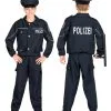 Polizisten Kostüm Blau Für Kinder -Karneval Universe Verkäufe streifenpolizist kostuemfuer kinder blau 38133