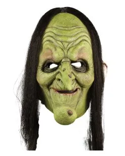 Hexe Halloween Latex Halbmaske