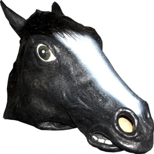 Tier Maske Pferd Schwarz 3 Tier Maske Pferd Schwarz