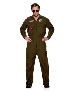 Navy Top Gun Kostümanzug Herren Jet Pilot