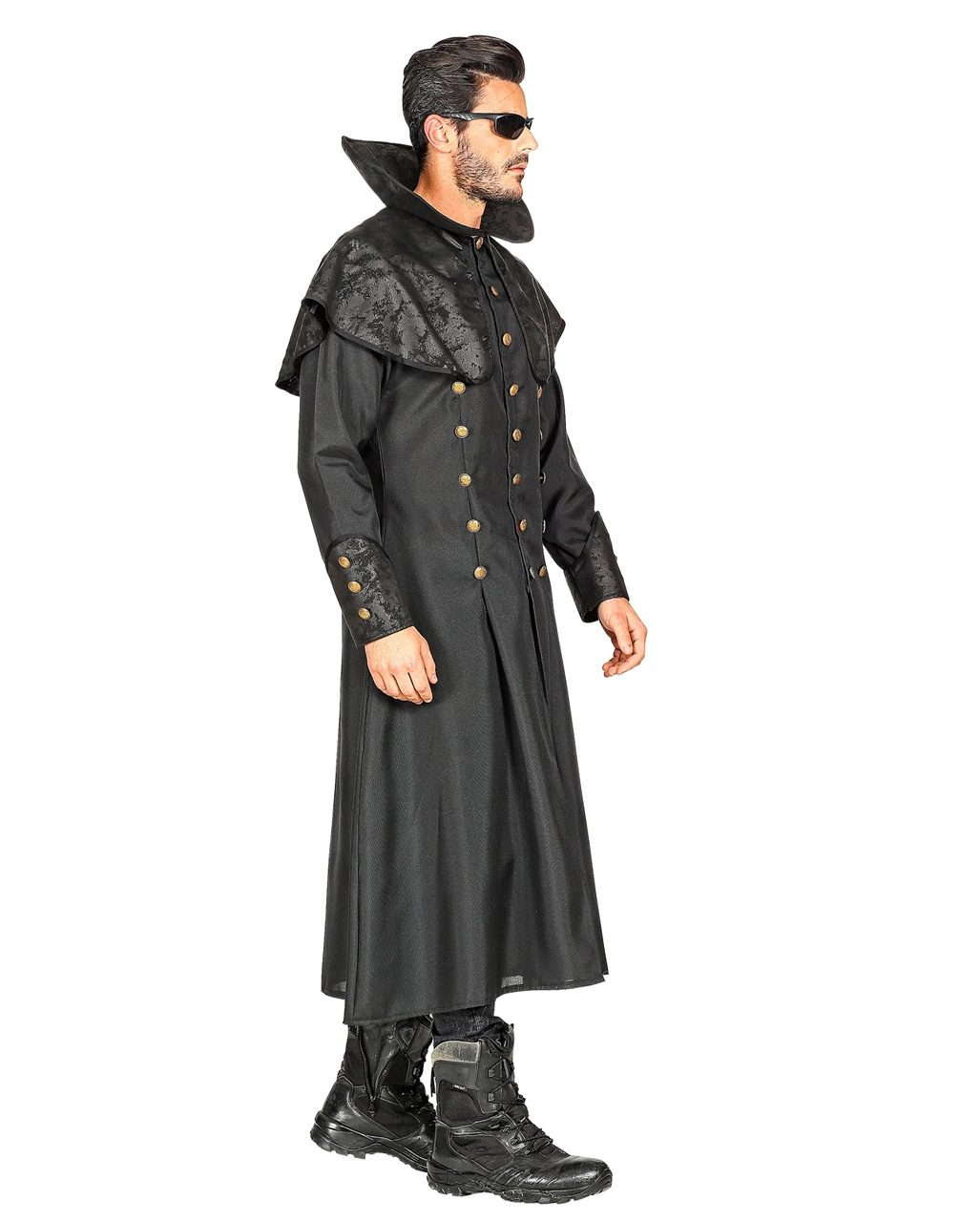 Totengräber Kostüm Herrenmantel Mit Kragen 5 Totengräber Kostüm Herrenmantel Mit Kragen – Bild 3