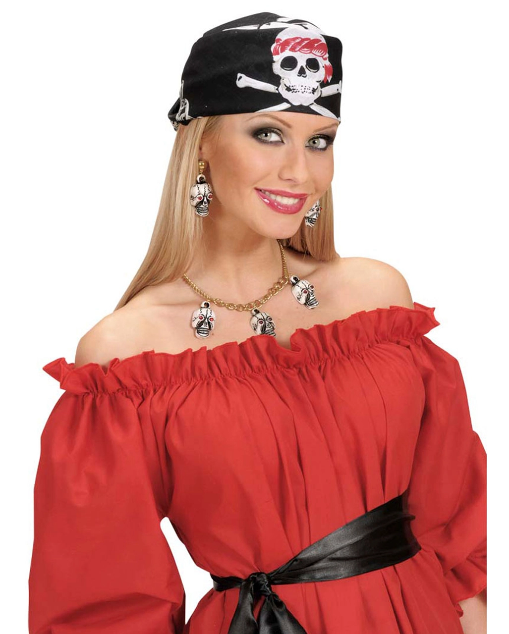 Totenkopf Bandana / Kopftuch 4 Totenkopf Bandana / Kopftuch – Bild 2