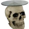 Totenschädel Tisch Mit Glasplatte 56,5cm -Karneval Universe Verkäufe totenkopf tisch mit runder glasplatte totenschaedel tisch mit runder glasplatte skull table with round glass plate 54783 01