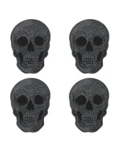 Totenschädel Untersetzer Set 4 St. 7 Totenschädel Untersetzer Set 4 St. -Karneval Universe Verkäufe totenkopf untersetzer totenschaedel untersetzer skull coasters halloween tischdeko 50706 03