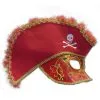 Venezianische Piraten Maske Rot -Karneval Universe Verkäufe venezianische piraten maske fuer herren rot venezia masken karneval in venedig 8801154