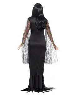 Elegantes Morticia Kleid -Karneval Universe Verkäufe verfuehrerisches morticia kleid elegantes hexen kostuem halloween abendkleid 24552 3