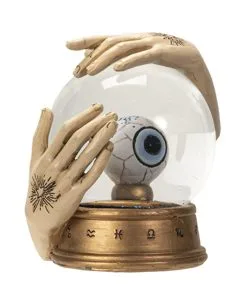 Hellseher Schneekugel Mit Auge 13cm -Karneval Universe Verkäufe wahrsage kugel mit auge fortune teller globe with eye spirituelle deko okkulte deko 54739 05