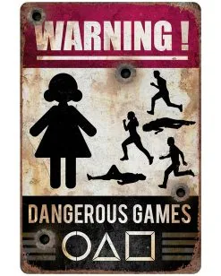 Dangerous Games Warnschild 24x36 Cm