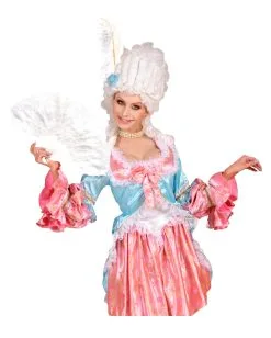 Weißer 20er Jahre Fächer -Karneval Universe Verkäufe weisser federfaecher weisser faecher white fan burlesque facher kostuemaccessoire 2887 03