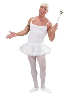 Prima Ballerina Männerkostüm -Karneval Universe Verkäufe weisses prima ballerina maennerkostuem drag queen kostuem travestie show kostuem prima ballerina mens costume 36738 02 1