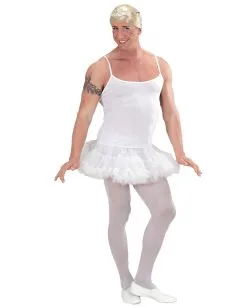 Prima Ballerina Männerkostüm -Karneval Universe Verkäufe weisses prima ballerina maennerkostuem drag queen kostuem travestie show kostuem prima ballerina mens costume 36738 03 1