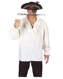 Piratenhemd Mit Rüschenkragen