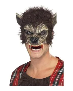 Werwolf Halbmaske Mit Fell