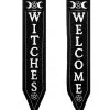 Witches Welcome Banner 2-tlg. Set -Karneval Universe Verkäufe witches welcome banner set hexen dekoration halloween dekoration wicca decoration 52611 01
