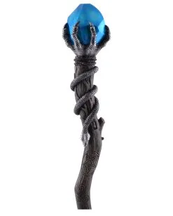 Serpenta Zauberstab Mit Blauem Stein -Karneval Universe Verkäufe zauberstab serpenta mit blauem stein magic wand serpenta with blue stone cosplay kostuemzubehoer 38923 02