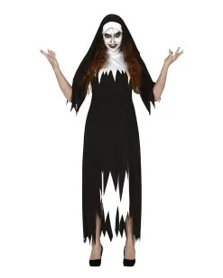 Zerlumptes Nonnen Kostüm Für Damen